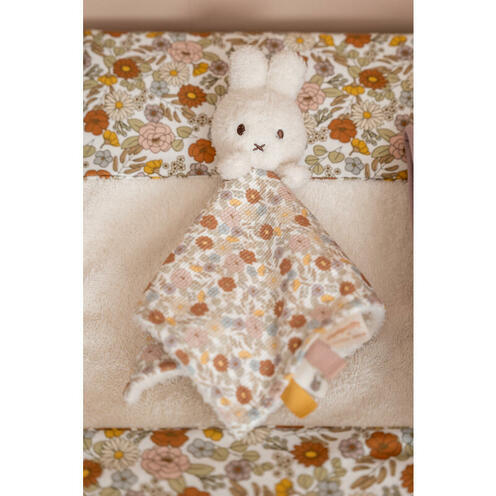 Doudou Miffy Carré Vintage Flowers - LITTLE DUTCH