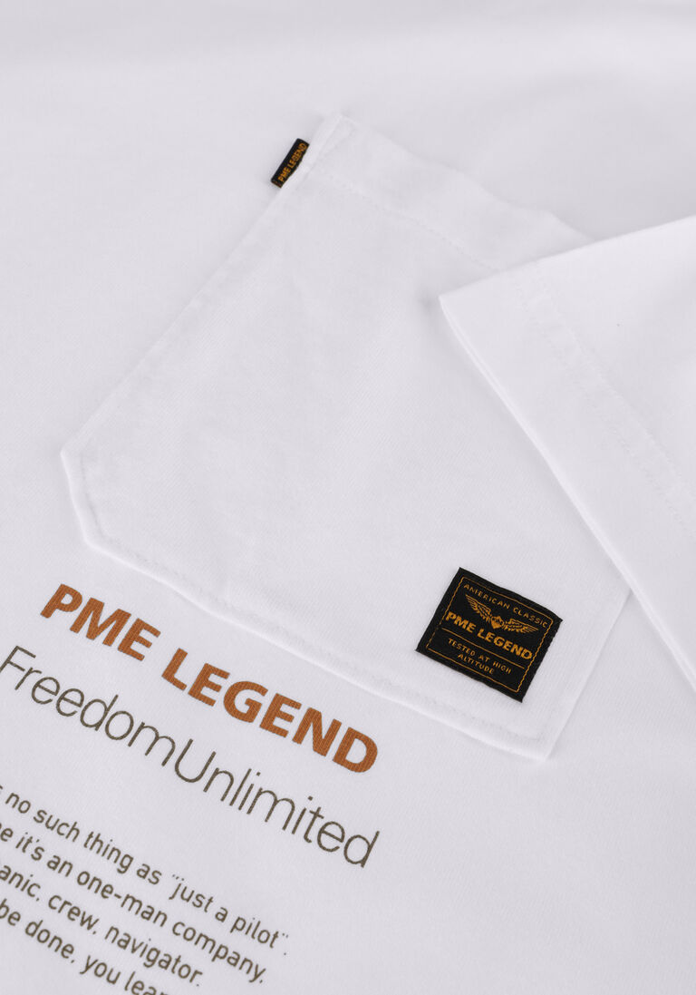 PME LEGEND ecru pme legend t-shirt short sleeve r-neck play single jersey