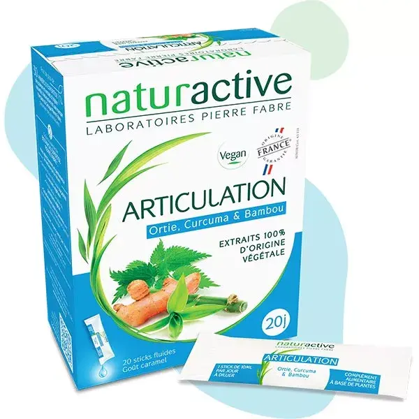 Naturative Suporte Articular Urtiga Cúrcuma Bambu 20 sachês líquidos