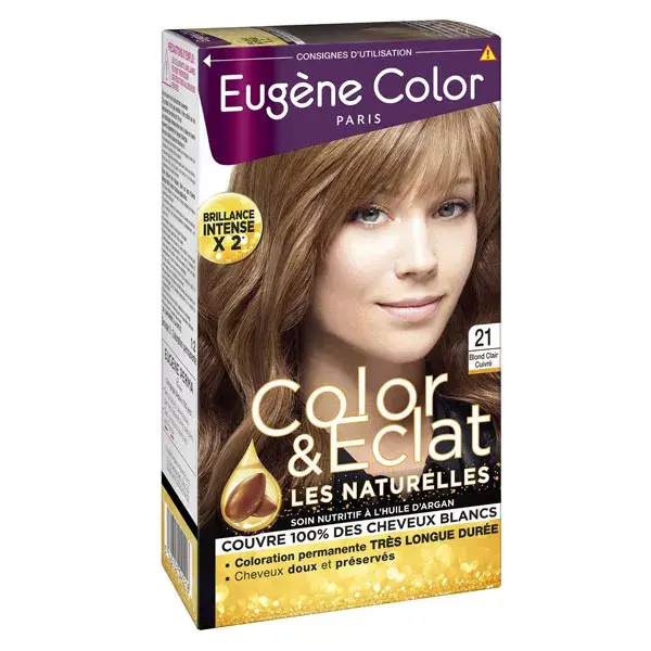Eugène Color Les Naturelles Creme de Coloração Permanente Nº 21 Loiro Cobre Claro
