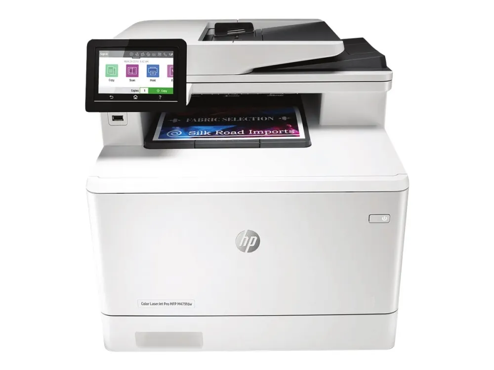 HP Color LaserJet Pro MFP M479fdw - Multifunktionsprinter - farve - laser - Legal (216 x 356 mm) (original) - A4/Legal (medie) - op til 27 spm (kopiering) - op til 27 spm (udskriver) - 300 ark - 33.6 Kbps - USB 2.0, LAN, Wi-Fi(n), USB vært