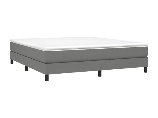 Sommier à lattes de lit Gris foncé 180x200 cm Tissu