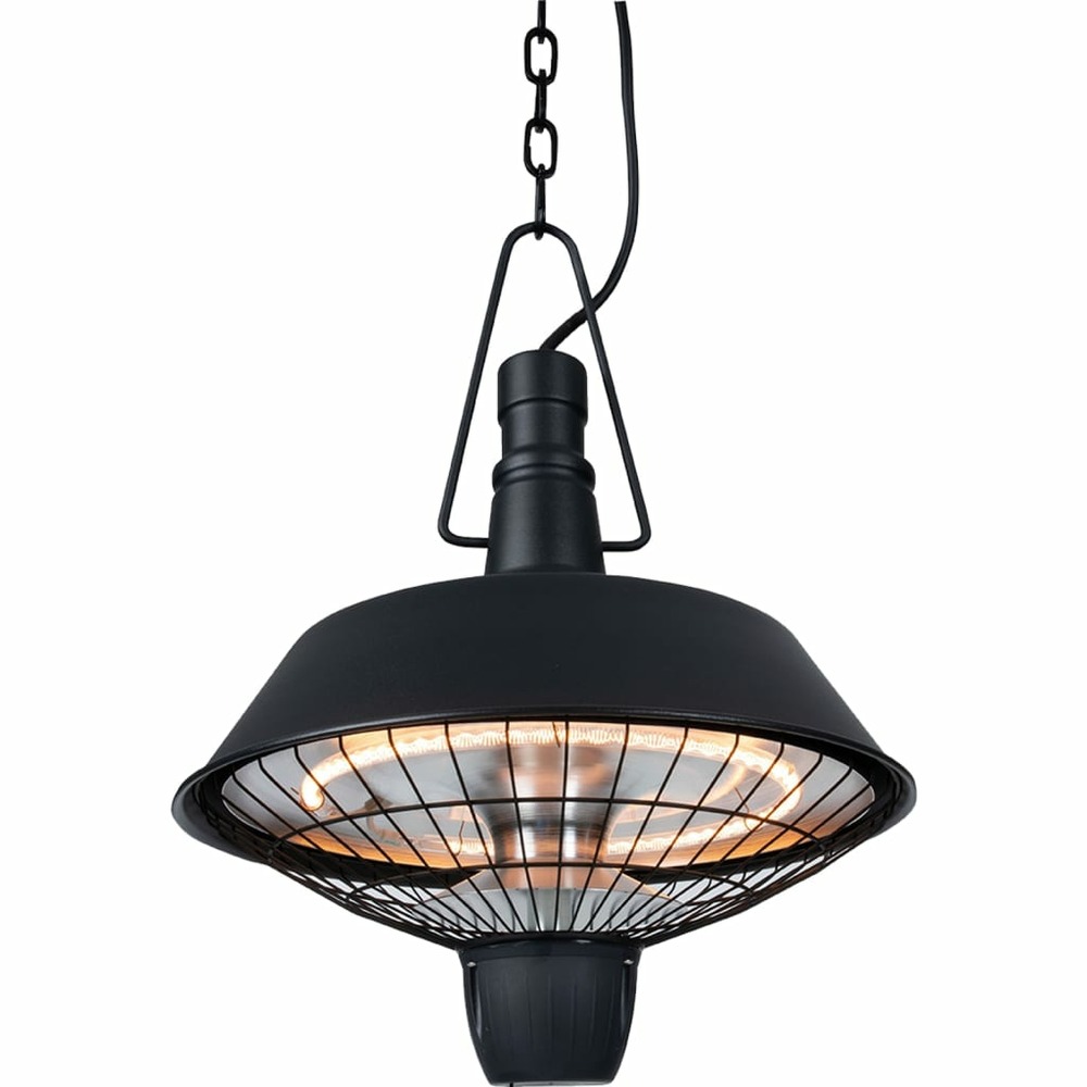 Chauffage suspendu indus 2100 w halogène noir rsh16