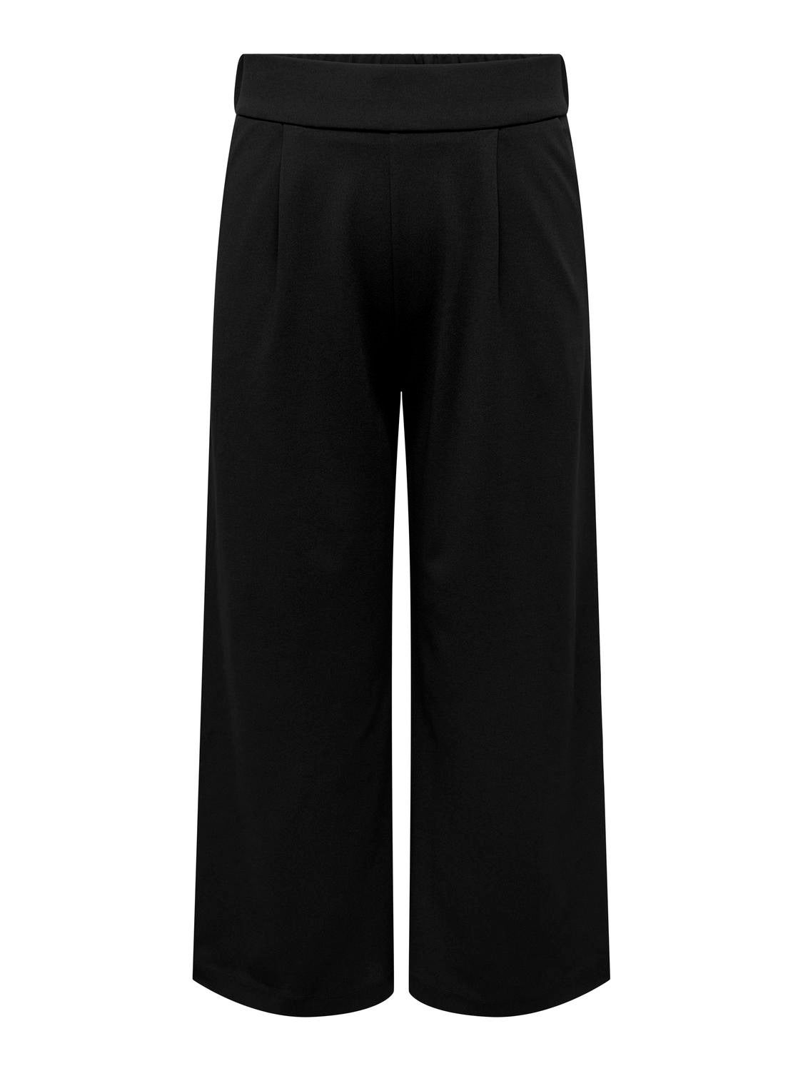 CARSTILLA Normal geschnitten Hose mit weitem Beinschnitt Black