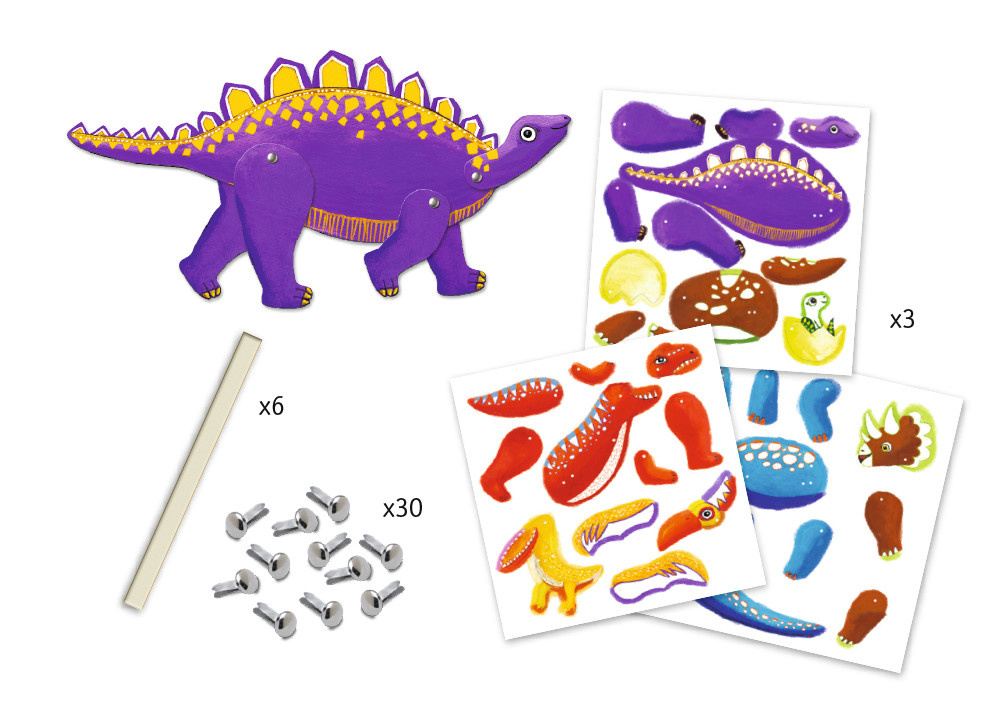 Djeco Djeco knutselset Dino's dj09680