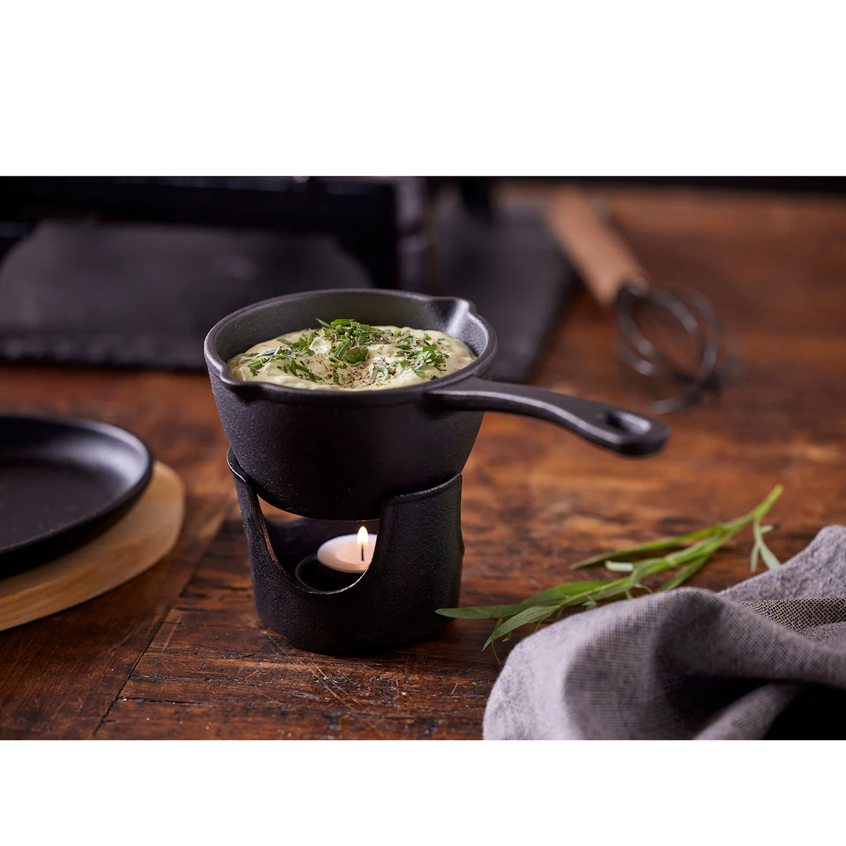 HOLM Sauce warmer set Dia 12 x 12 cm Black