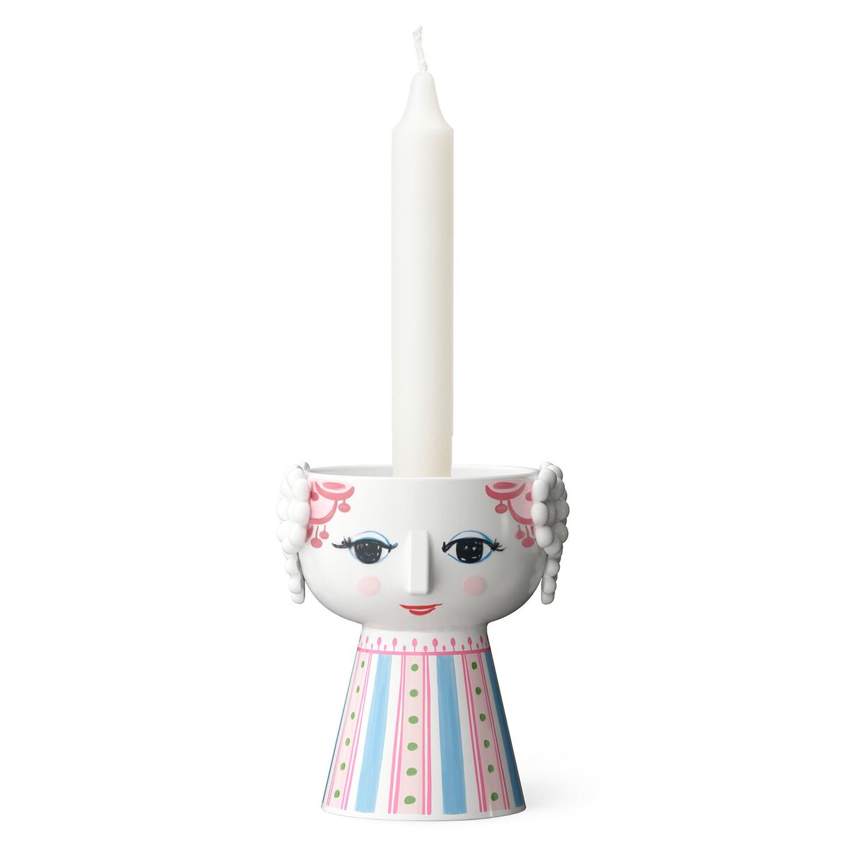 Eva lysestake 9,5 cm, pink
