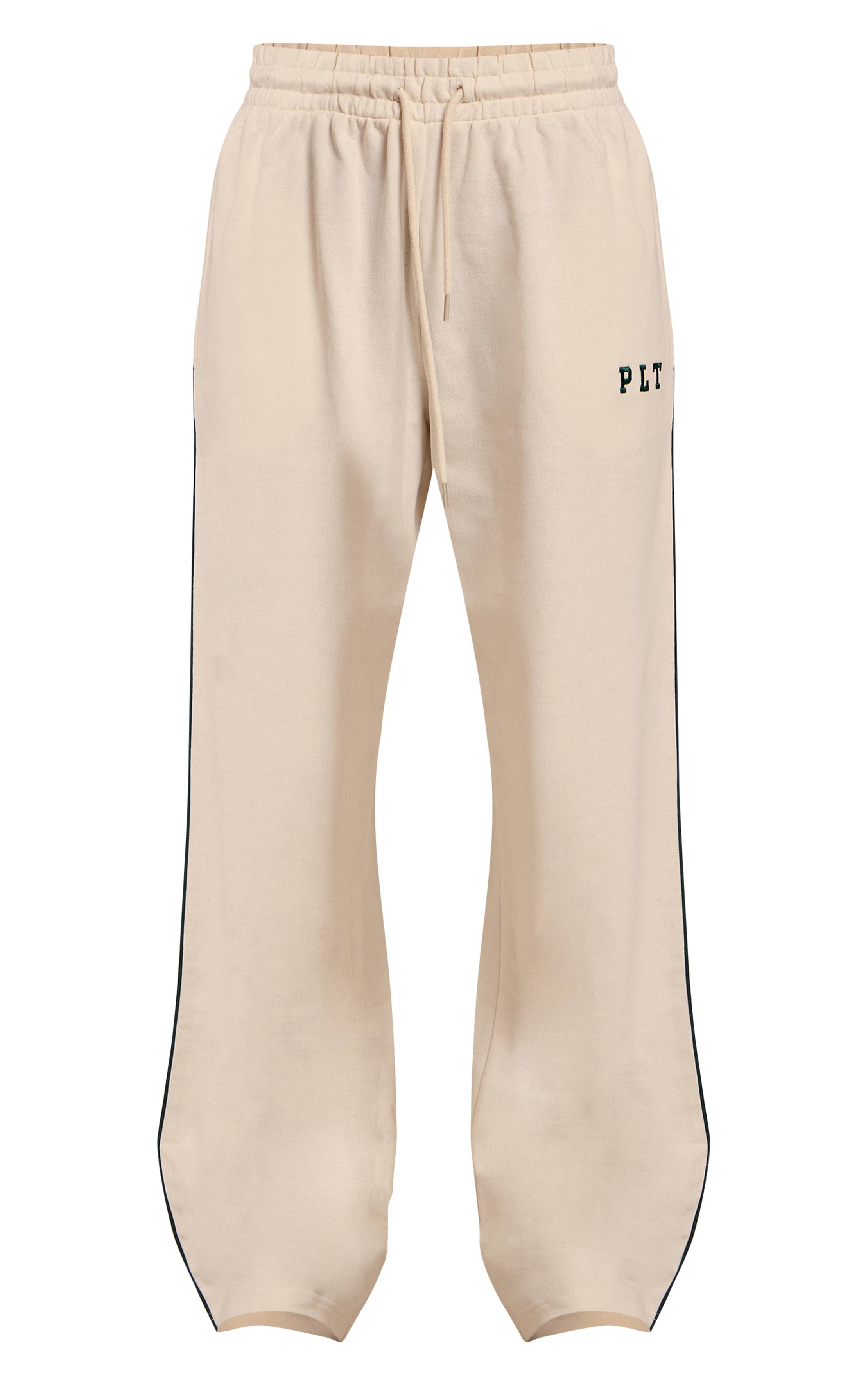 Cream Croc Jogging Large Oversize Avec Logo PLT