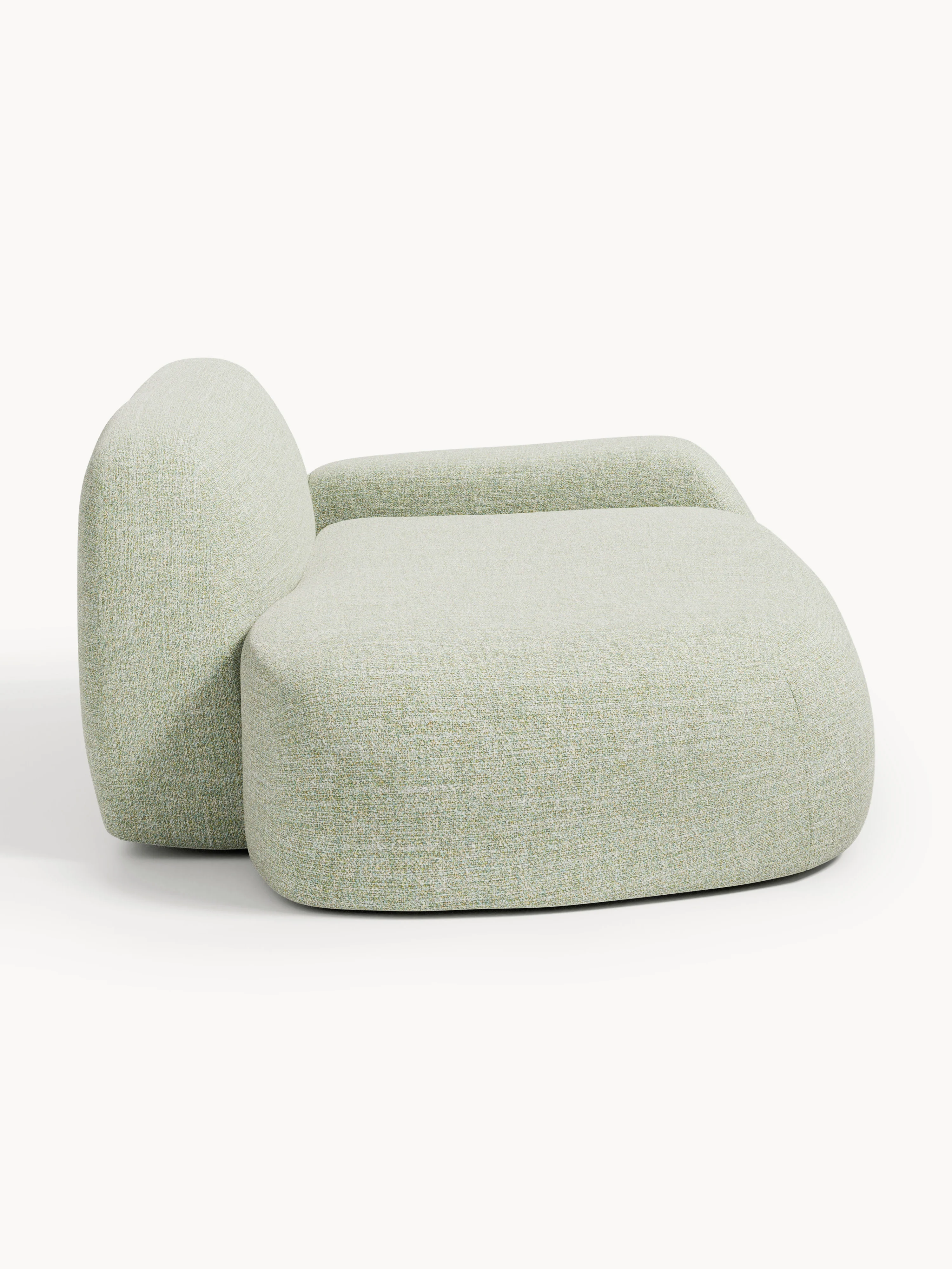 Bouclé bank Wolke (2-zits) met chaise longue