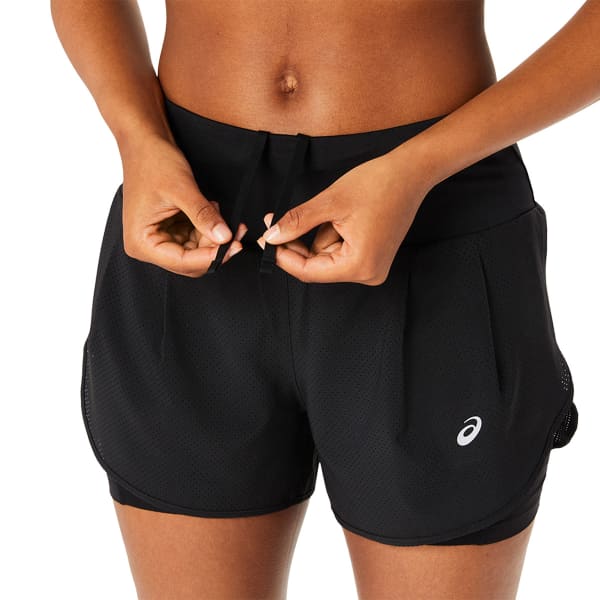 Short running ASICS ROAD 2-N-1 3.5IN SHORT W PERFORMANCE BLACK/PERFORMANCE BLACK