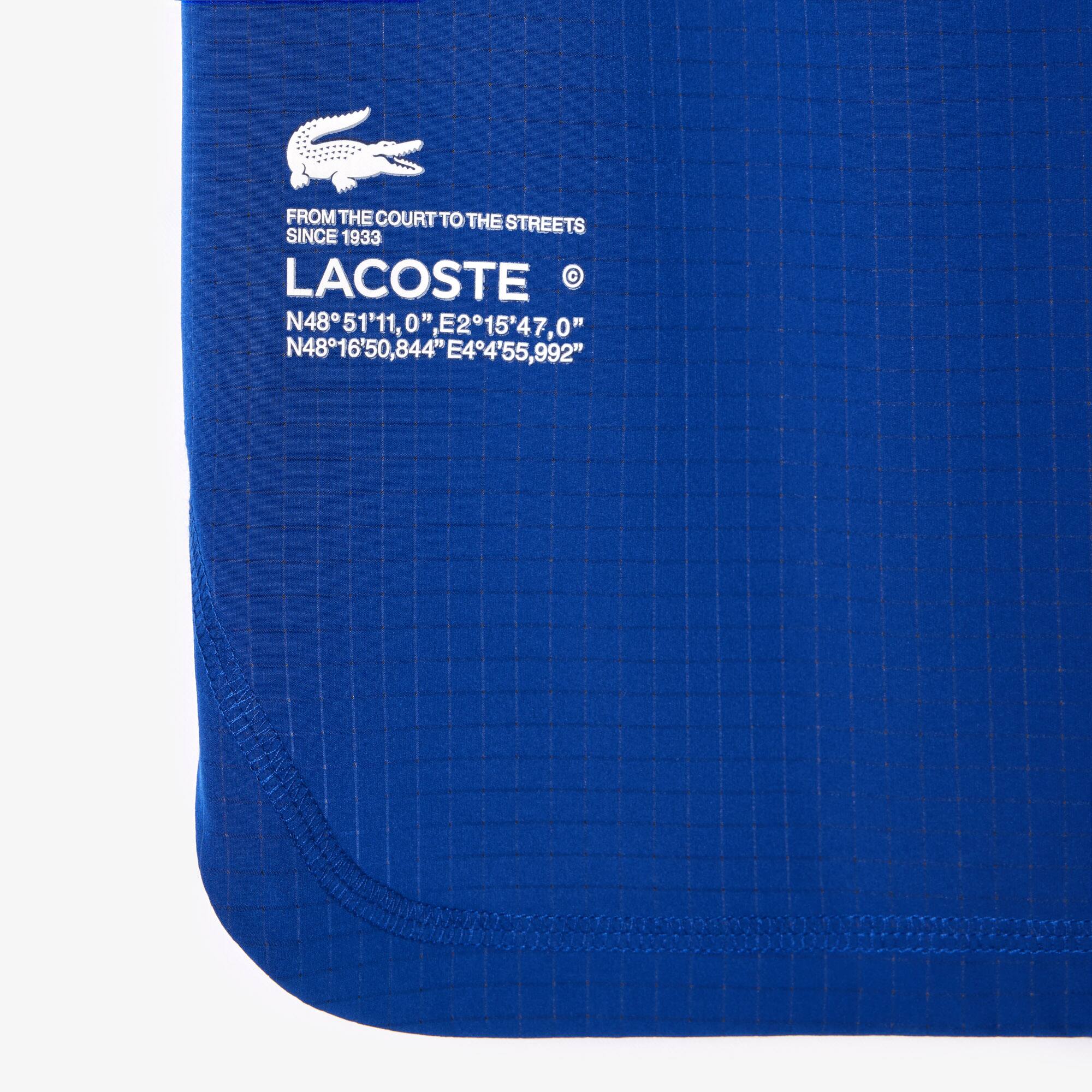 Short à carreaux homme Lacoste Sport en mesh extensible Shorts - Bleu - Lacoste - Homme