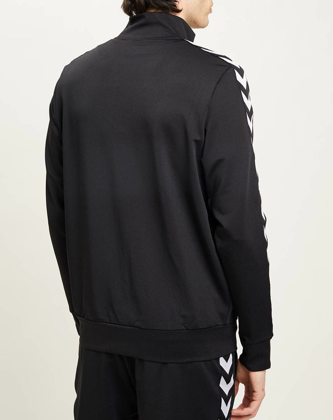 Hummel Veste zippée à bande chevron noire
