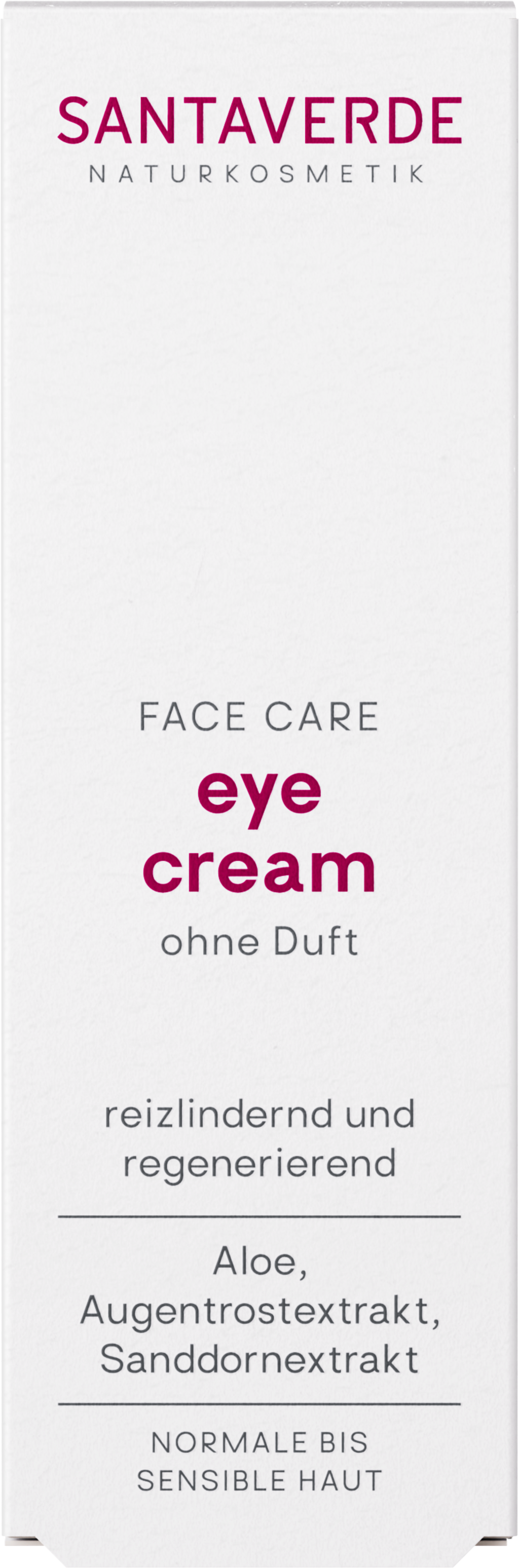 SANTAVERDE  FACE CARE eye cream fragrance-free, 10 ml