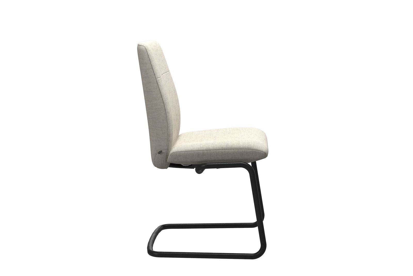 Chilli spisestol Tekstil Peony - Light Beige - Sort