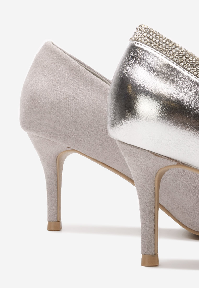 Chaussures à talon aiguille argent Hassie