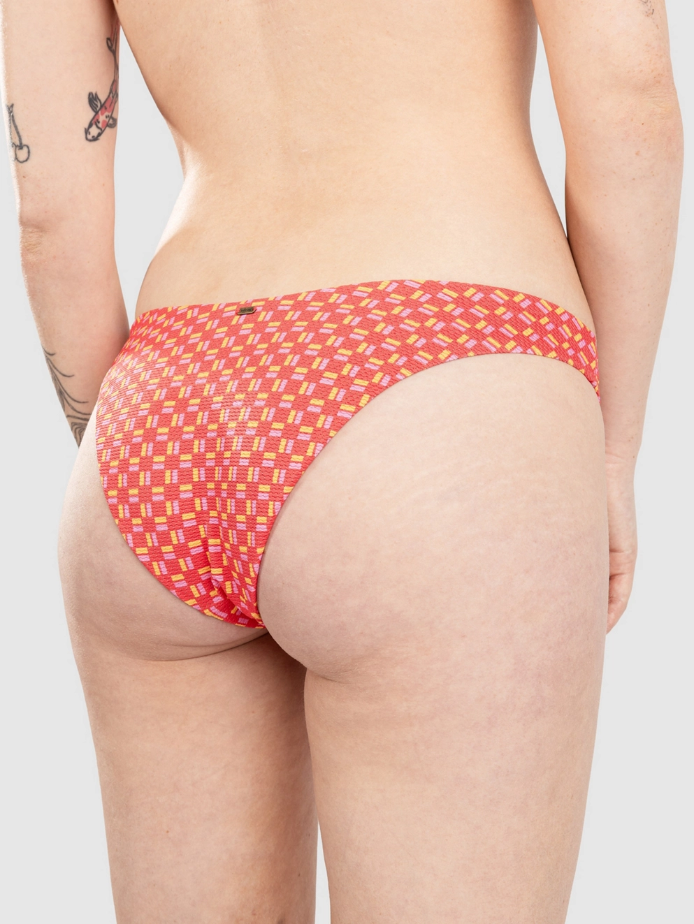 Rip Curl Shell Cove High Leg Cheeky Bikini Bottom red