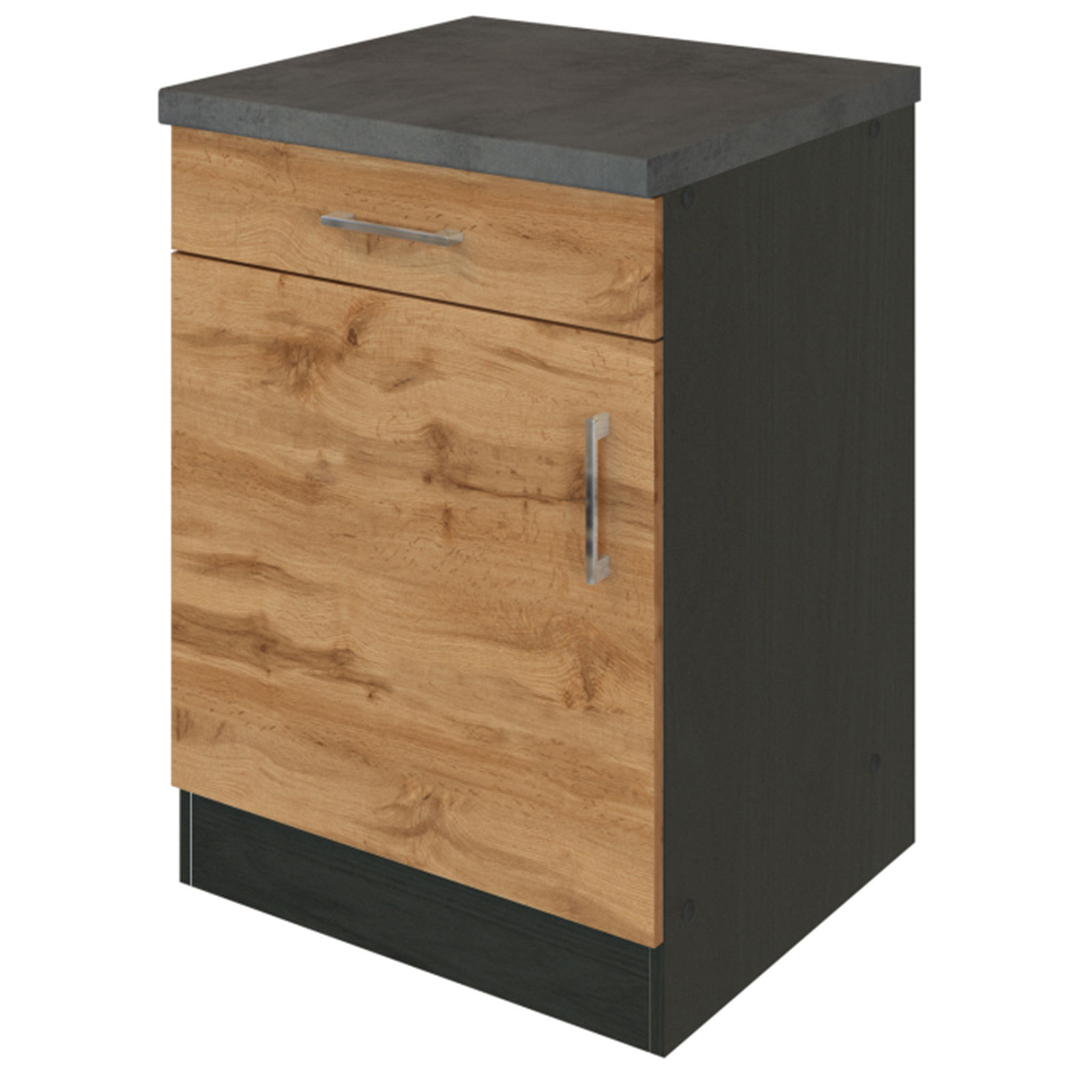 Anrichte SORRENTO - Wotan Eiche - graphit - 50 cm breit