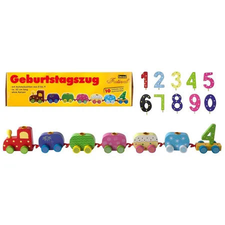 Idena Geburtstagszug mit Aufsteckzahlen 0-9