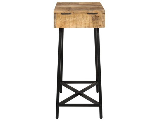 VIDAXL - Coiffeuse 105x35x75 cm bois de manguier massif brut et fer