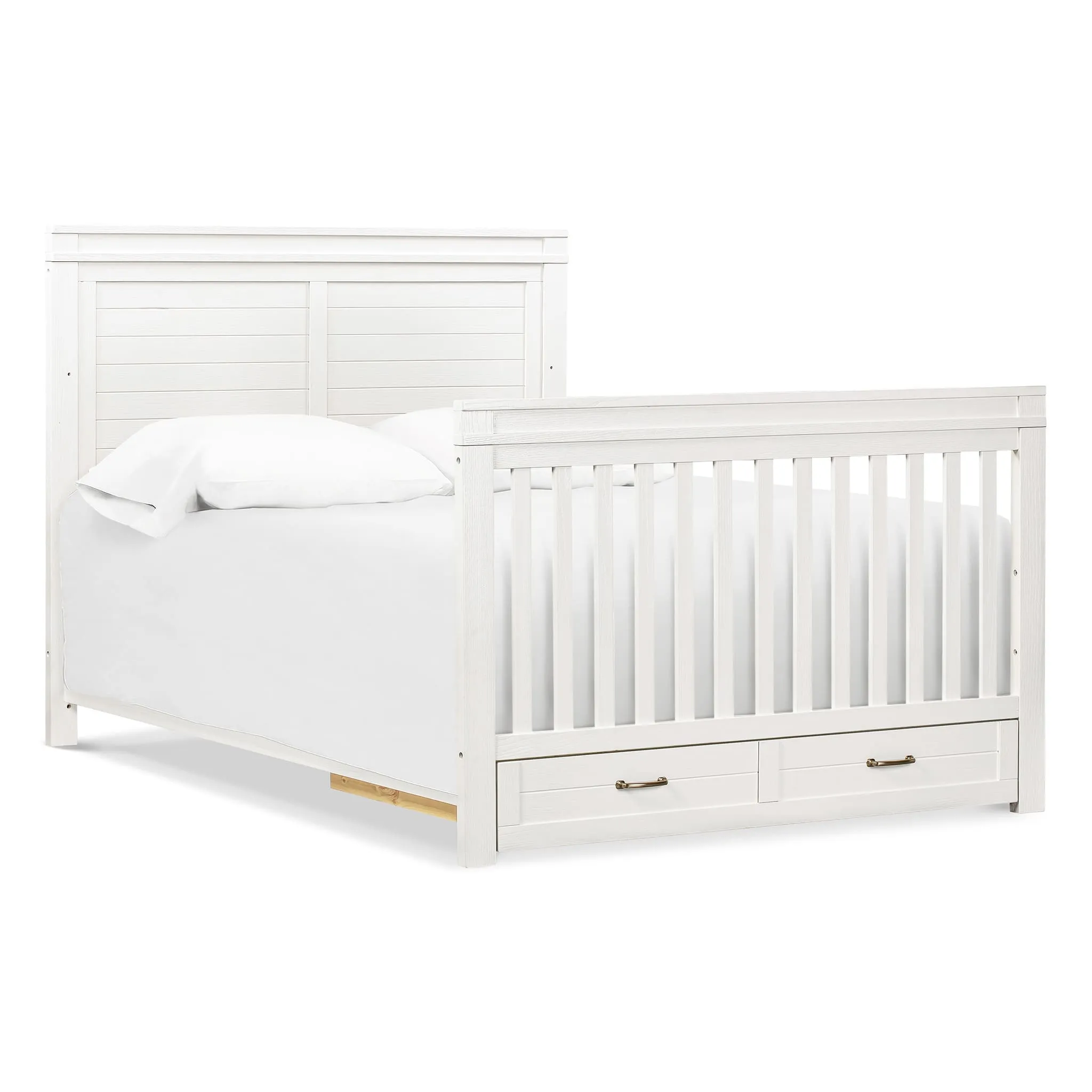 Million Dollar Baby Couchette Convertible 4 en 1 Wesley Farmhouse - Blanc Héritage