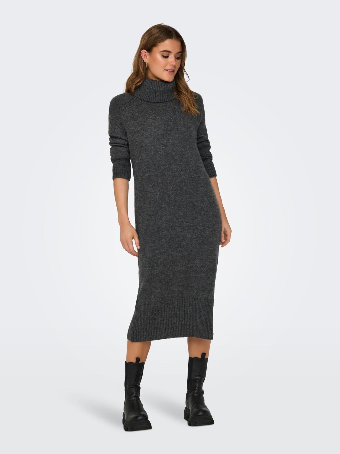 ONLBRANDIE Kurzes Kleid Dark Grey Melange