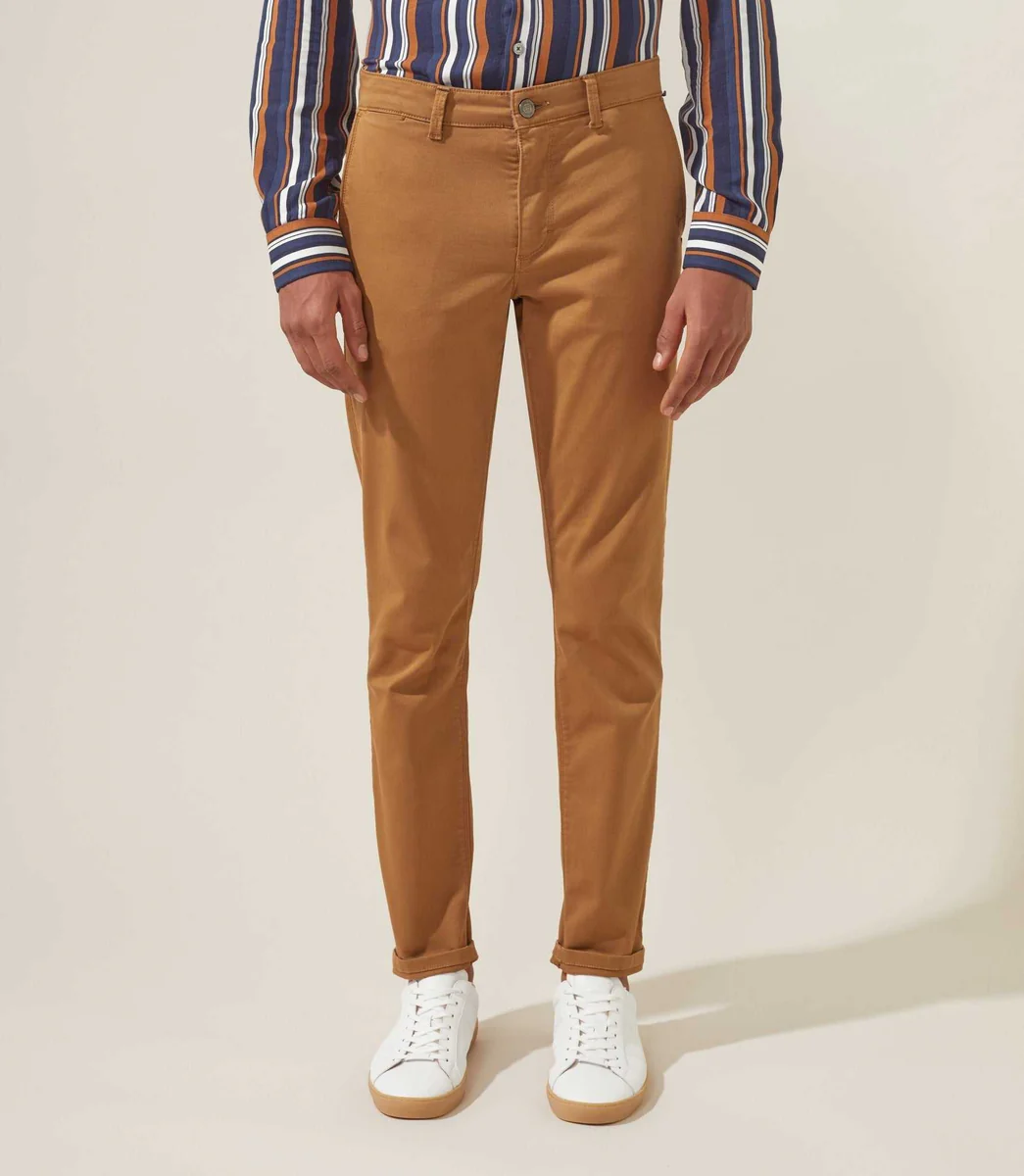 Pantalon Chino fashion camel 