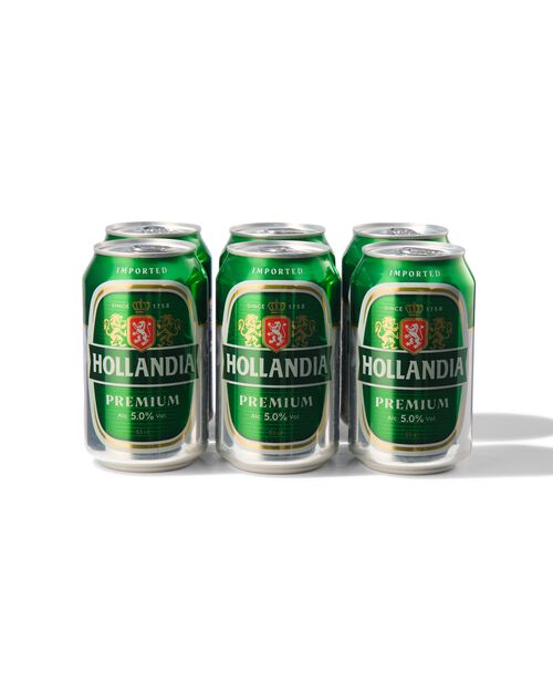 6 canettes Hollandia pils 33cl