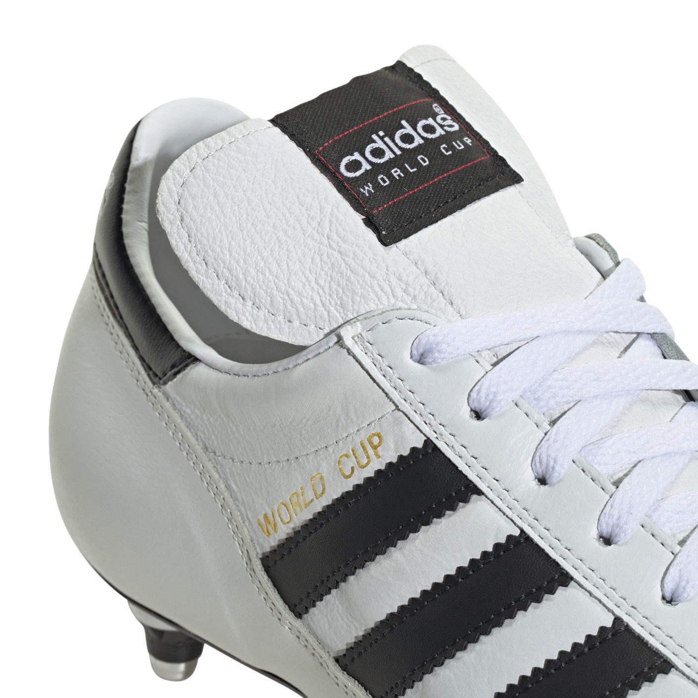 Adidas Mundial World Cup IJzeren-Nop Voetbalschoenen (SG) Wit Zwart Goud