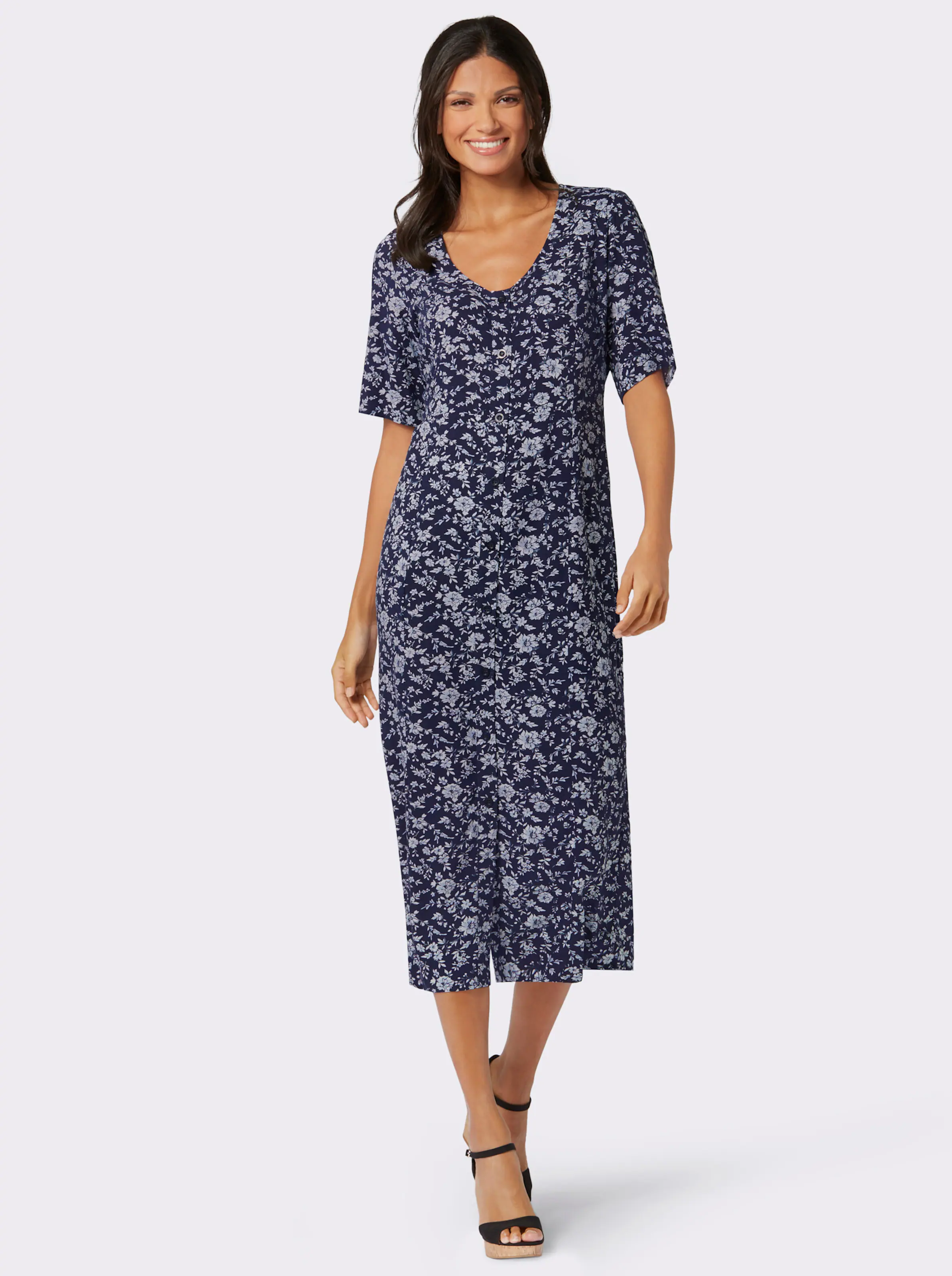 Druck-Kleid
