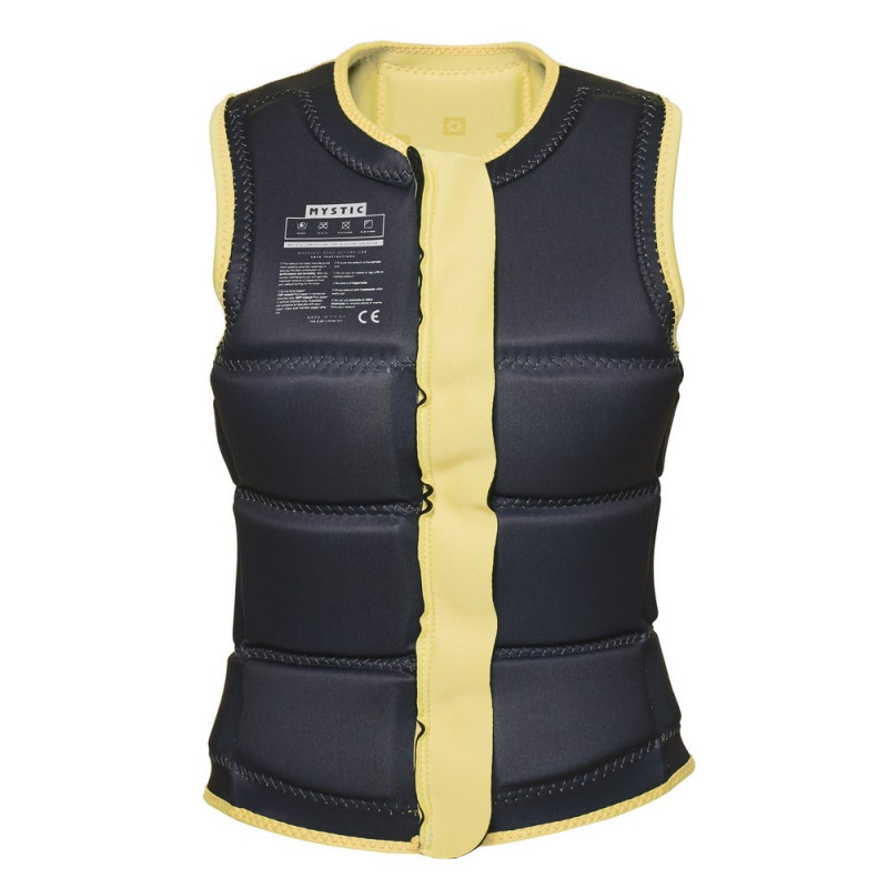 Gilet Impact Femme Mystic Star frontzip jaune