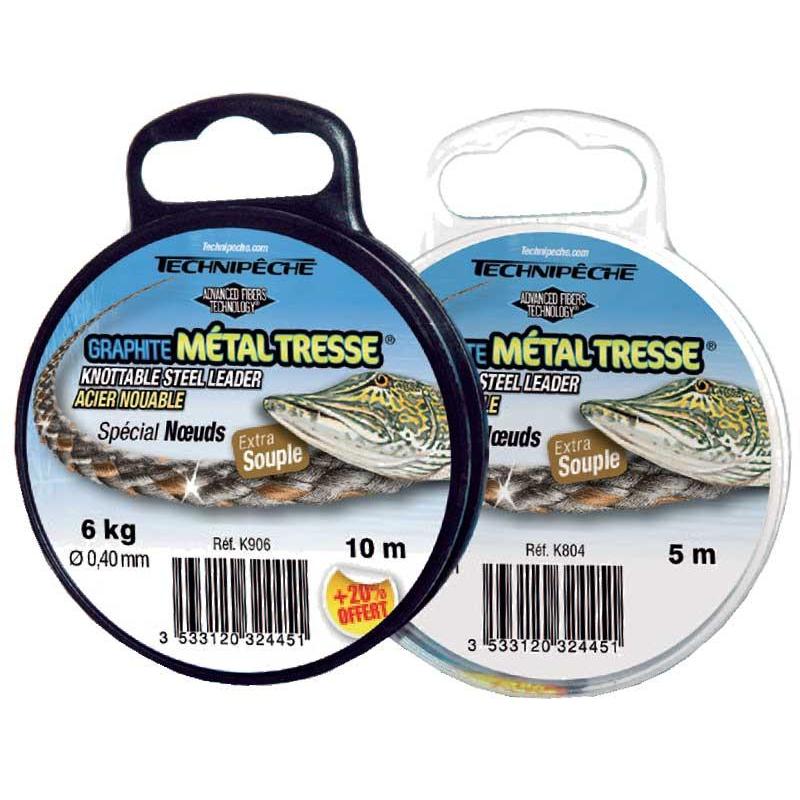 Tresse A Bas De Ligne Speciale Inerte Technipêche Graphite Metal
