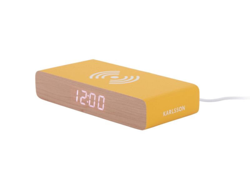 Alarm Clock Retro Flat LED KA6039OR Bright orange