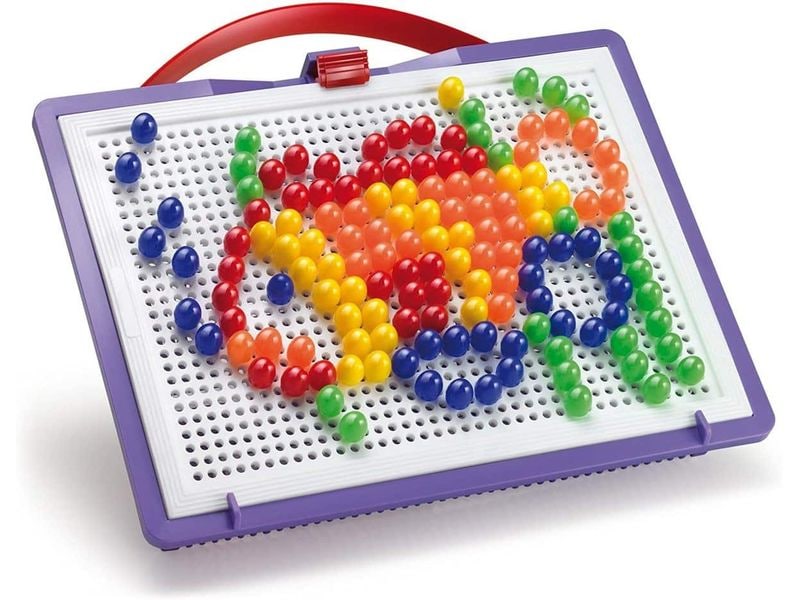 Quercetti Mosaik-Steckspiel FantaColor Tab 150 Teile Lernspielzeug für Kinder