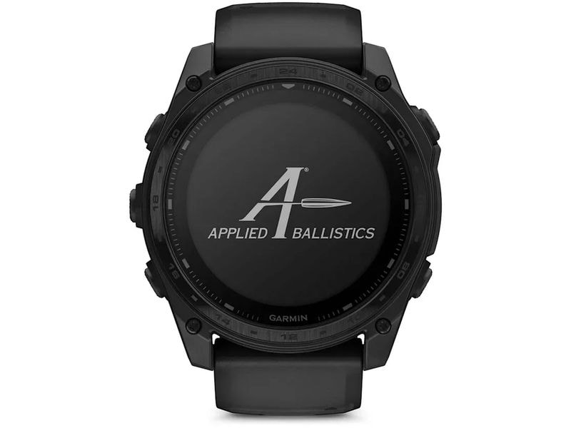 GARMIN GPS-Sportuhr Tactix 8 Solar Elite 51mm, Schwarz Taktische Multisport-Smartwatch mit Applied Ballistics Elite – Perfekt für Outdoor-Abenteuer, Militär & Schiesssport