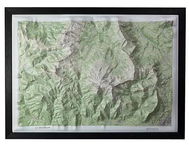 CARTE RELIEF LE DEVOLUY