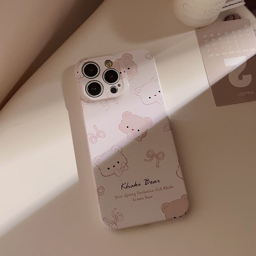 Mobby - Bear telefoonhoesje - iPhone 15 Pro Max / 15 Pro / 15 Plus / 15 / 14 Pro Max / 14 Pro / 14 Plus / 14 / 13 Pro Max / 13 Pro / 13 / 13 mini / 12 Pro Max / 12 Pro / 12 / 12 mini / 11 Pro Max / 11 Pro / 11