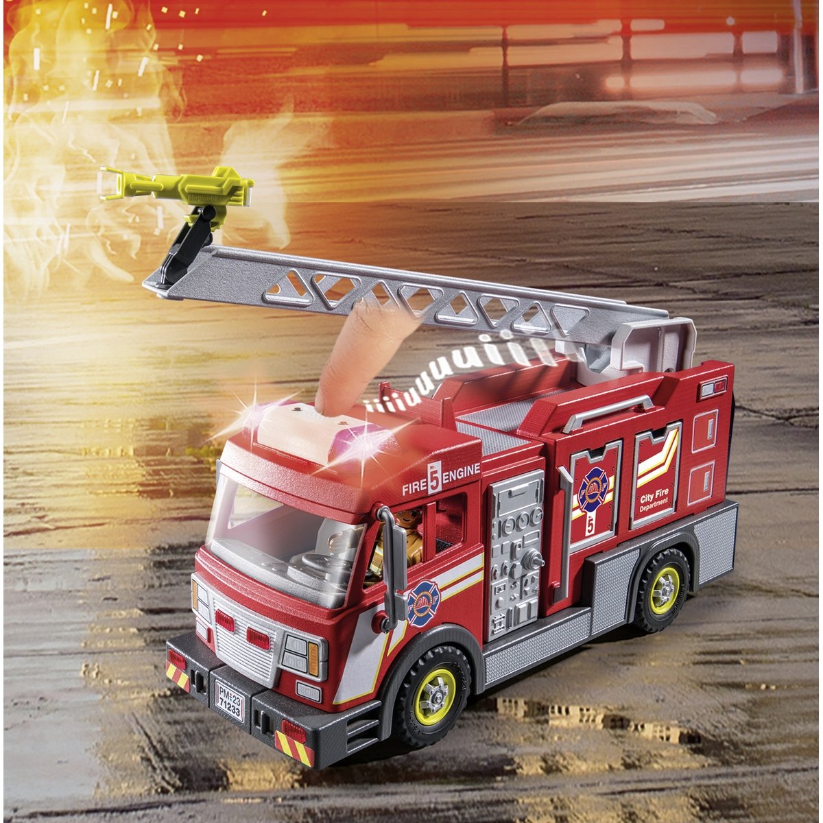 Camion de pompier avec grande échelle - Playmobil City Action 71233