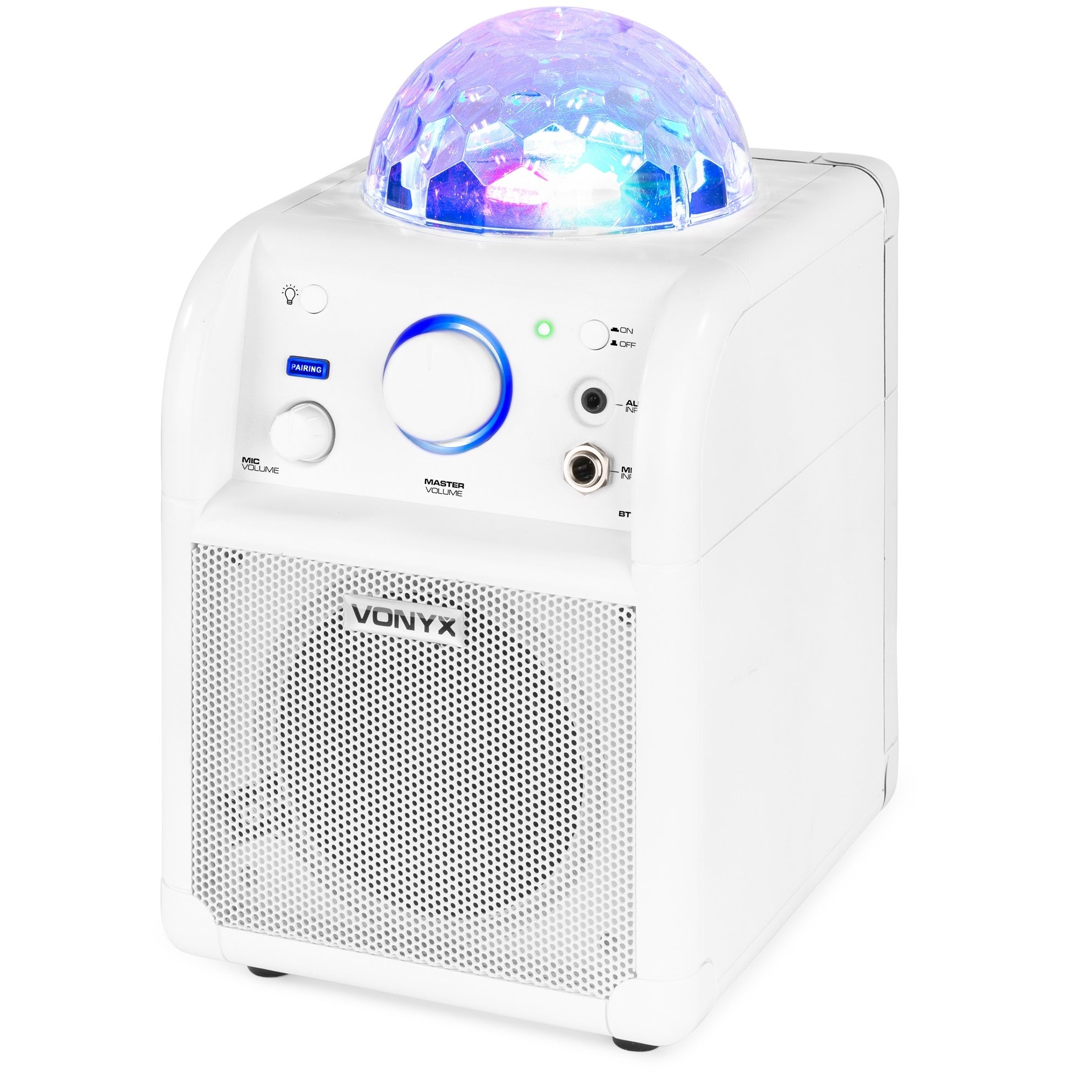 Vonyx SBS50 Bluetooth party speaker met LED wit