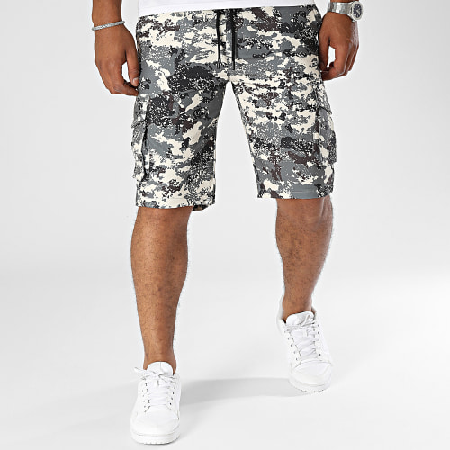 Short Cargo Beige Gris Vert Kaki