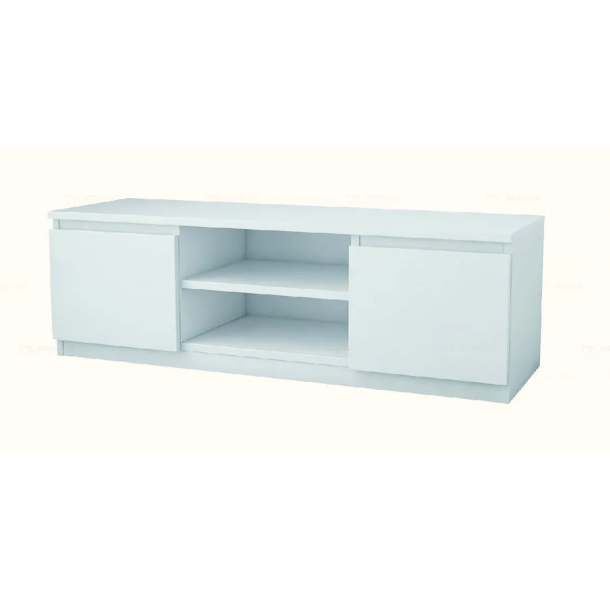 DUSINE Meuble TV Helil - Blanc MAT