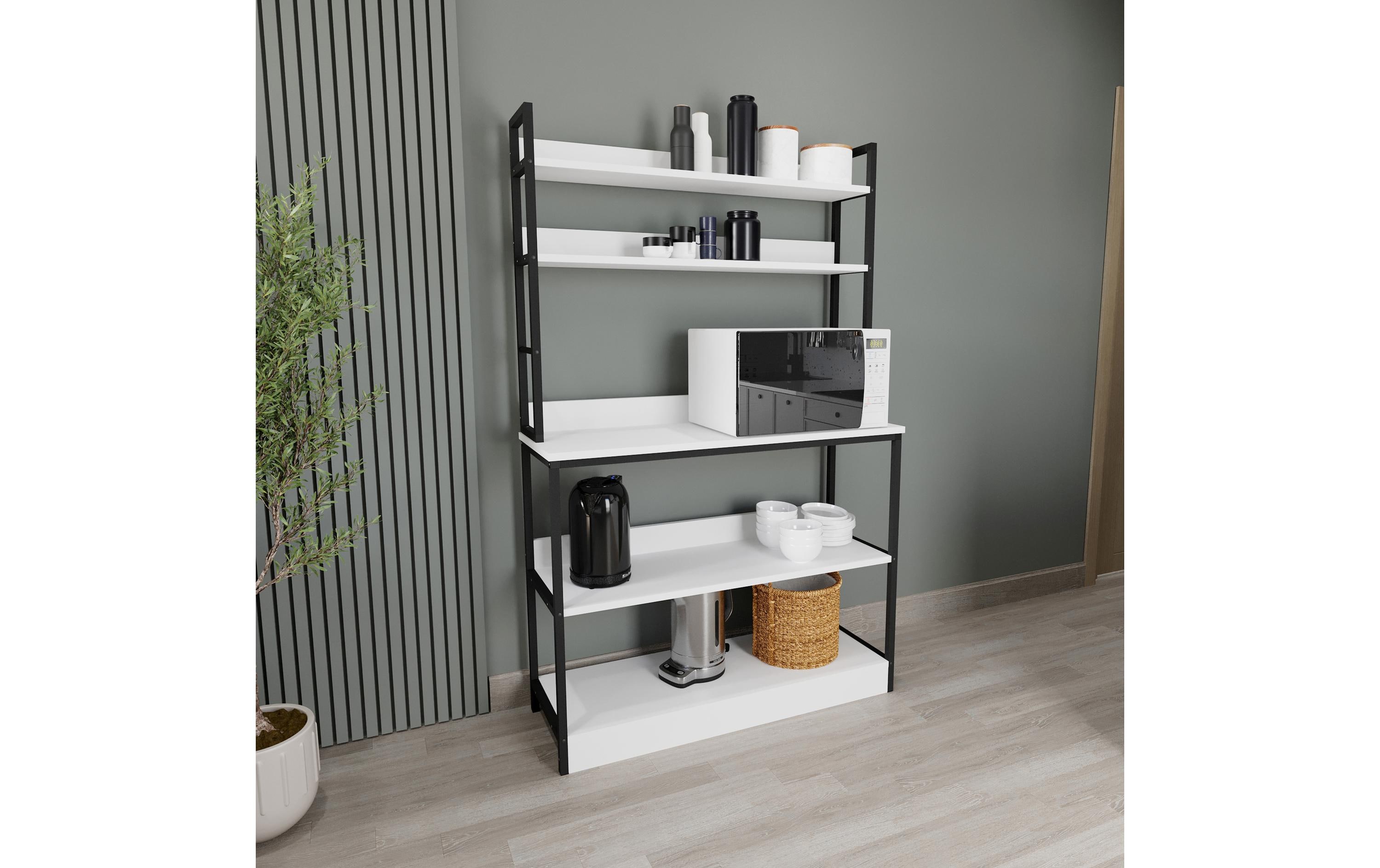Küchenregal Insasi 101 x 161 cm, Weiss<br>Küchenschrank