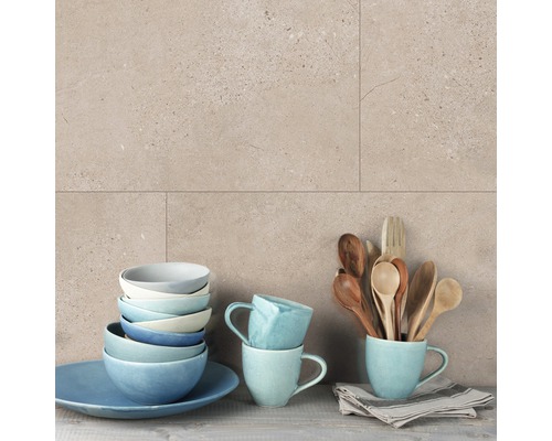 Kunststof paneel G x Wall+ Crème leisteen 600 x 300 x 5 mm
