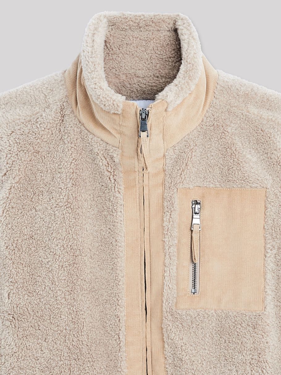 Blouson col montant uni