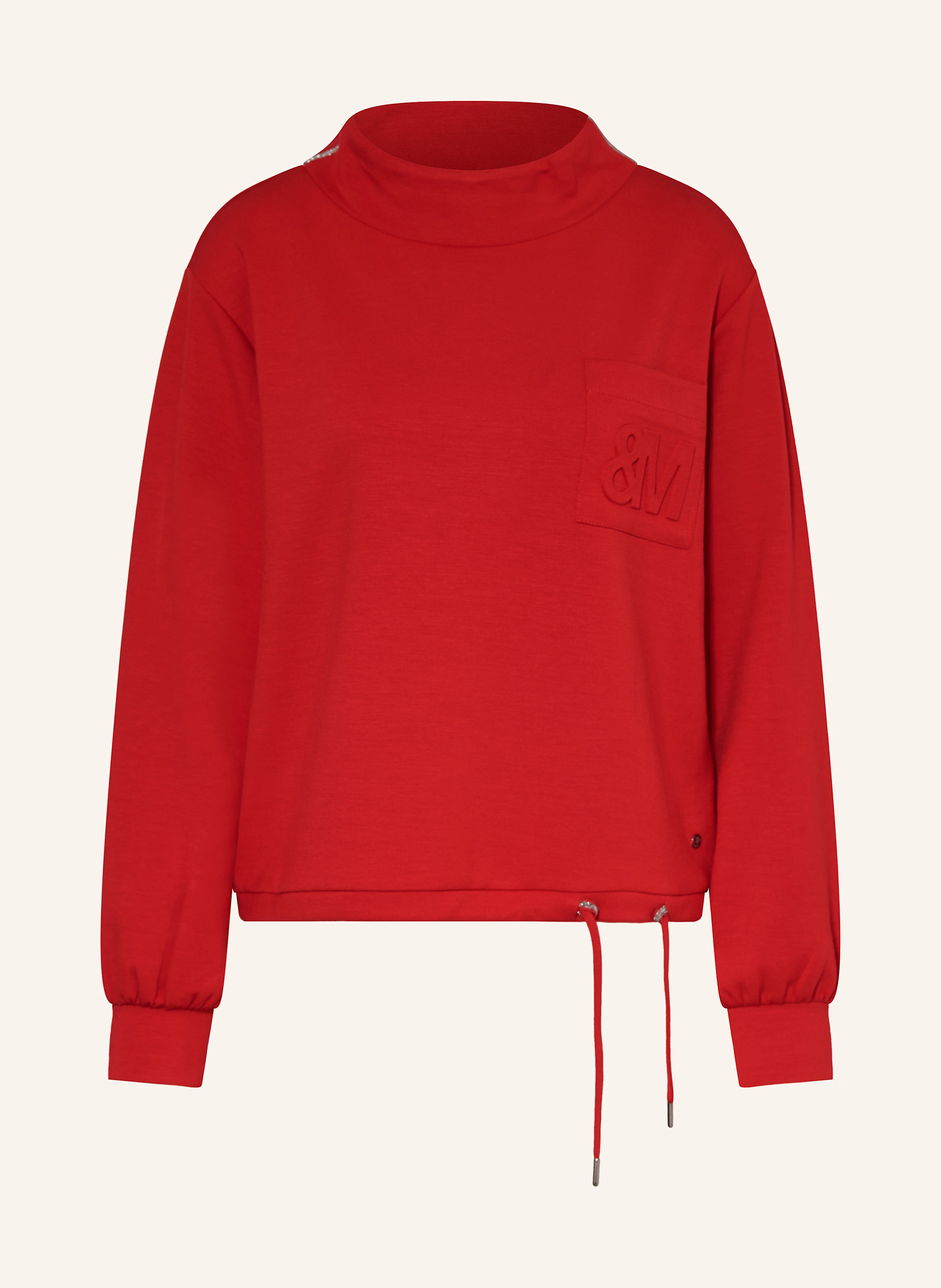 monari Sweatshirt mit Schmuckperlen