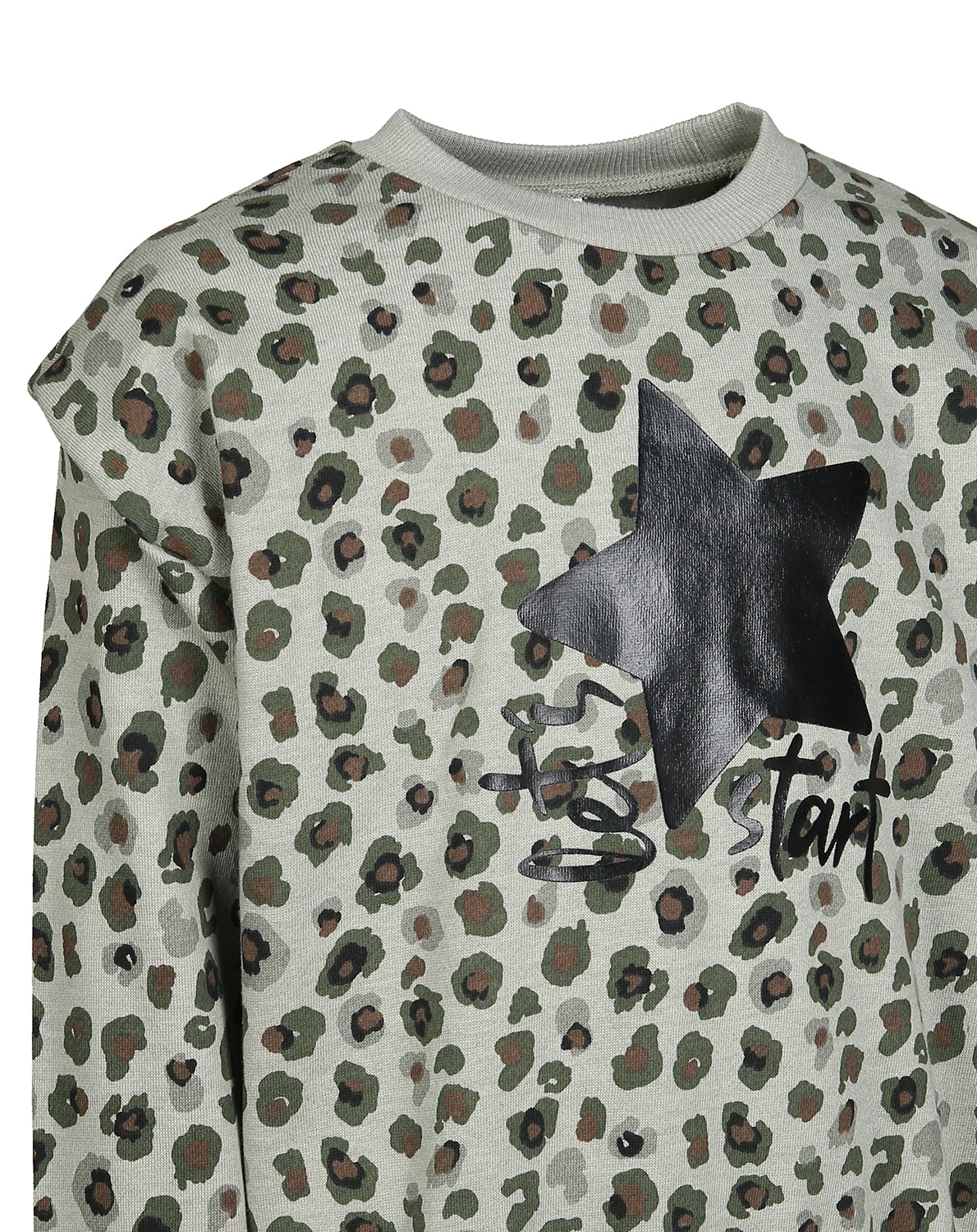 Sweatshirt LET'S START mit Schulterpolstern in lor