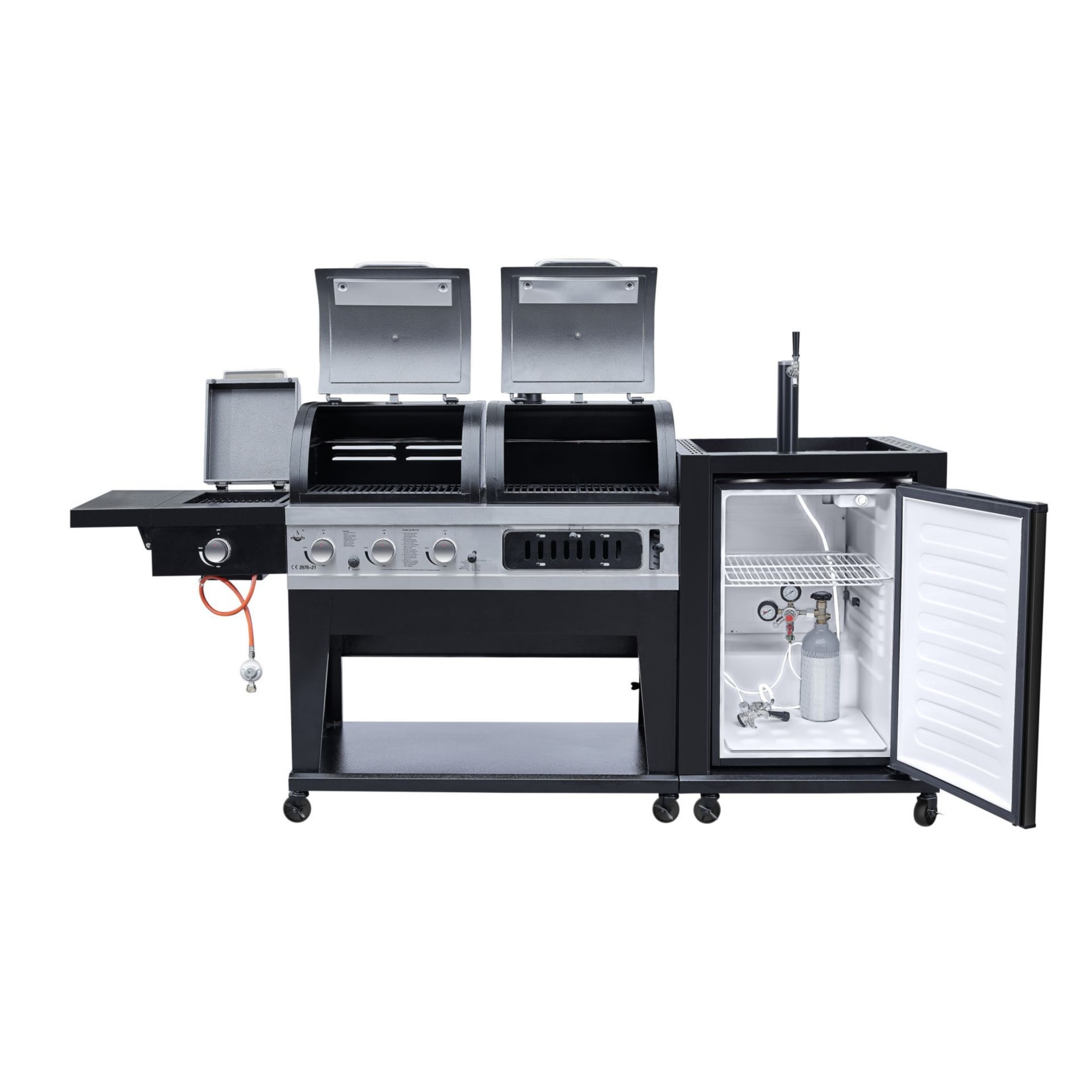 El Fuego® Kombigrill 3-in-1 mit Bierkühler und Zapfanlage