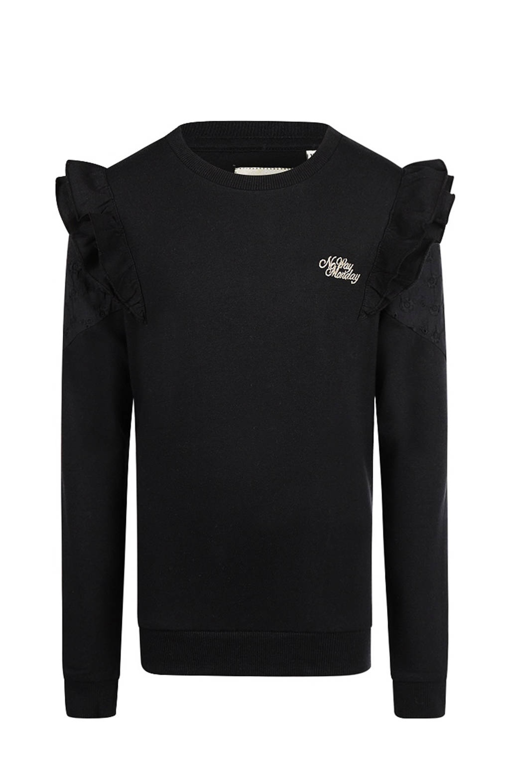 No Way Monday sweater zwart