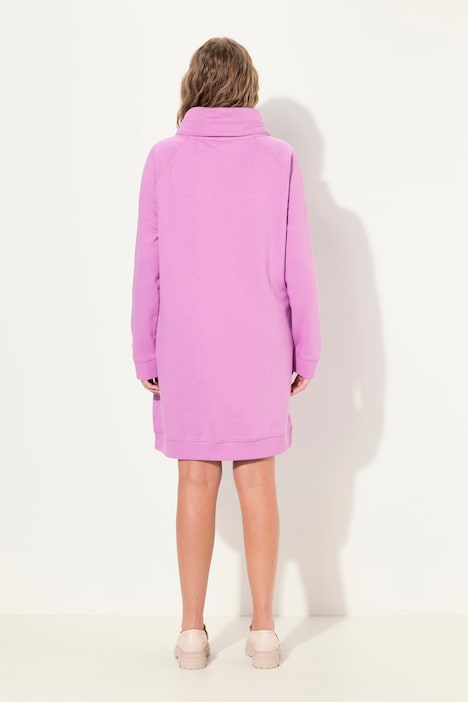 Sweatkleid, Stehkragen, Langarm, Taschen