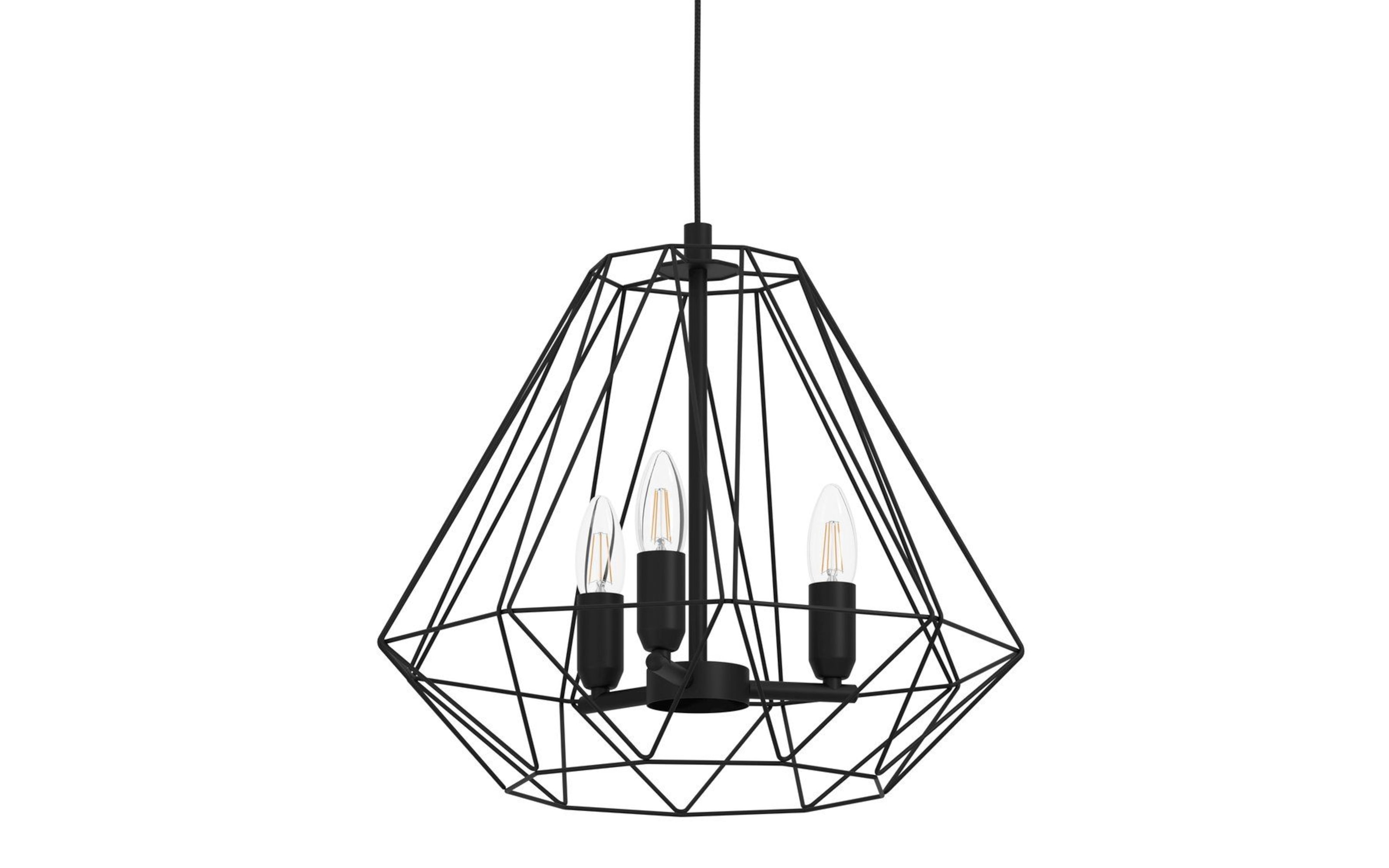 Pendelleuchte Tarle, schwarz, 110 cm