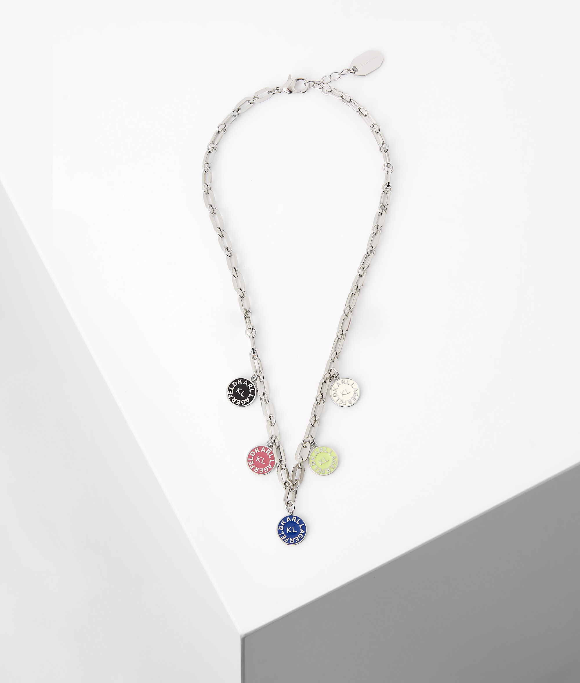 COLLIER À BRELOQUES MULTICOLORES LOGO K/CIRCLE
